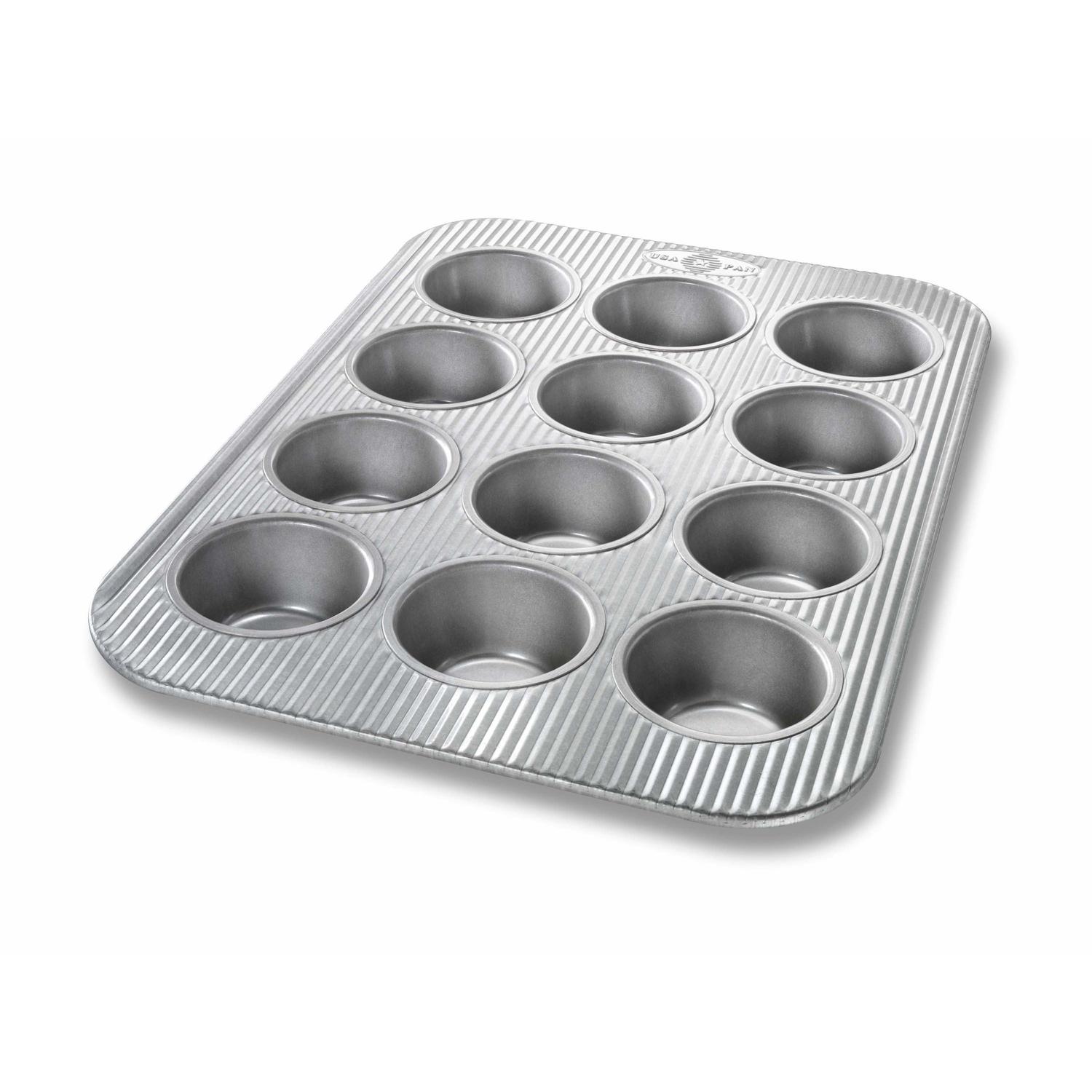 Photos - Other Accessories USA Pan 11-1/8 in. W X 15-3/4 in. L Muffin Pan Silver 1200MF-6