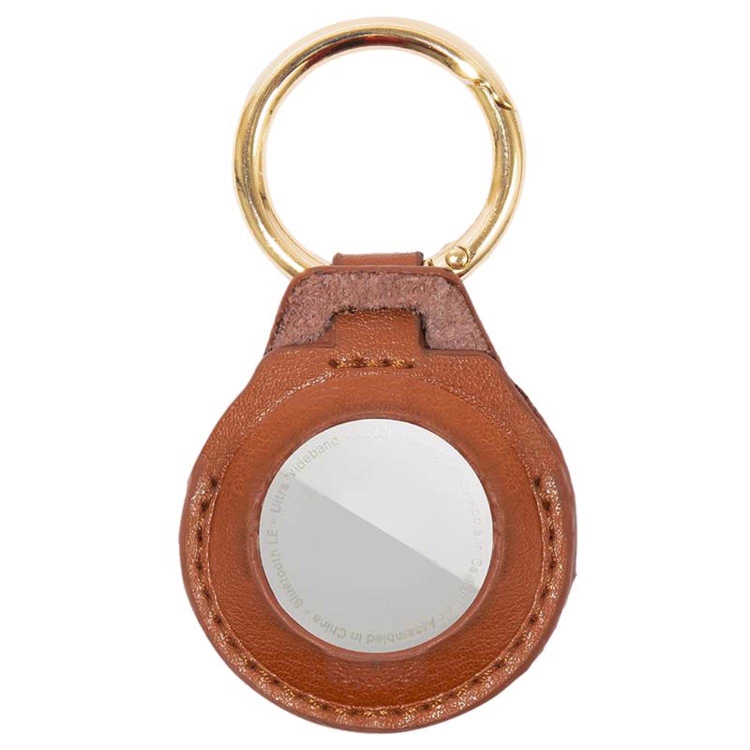 Wisdompro 2 Pcs Genuine Leather Keychain, Heavy Duty Key