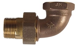 BK Products 3/4 in. D X 3/4 in. D Adjustable 90 deg Brass Elbow Nut and Tail Piece