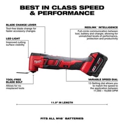 Milwaukee M18 Cordless Oscillating Multi-Tool Kit (Battery & Charger)