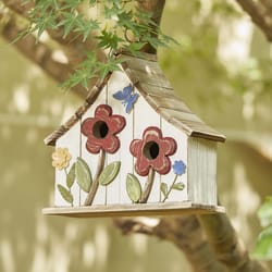 Glitzhome 10.5 in. H X 4.75 in. W X 10.75 in. L Wood Bird House