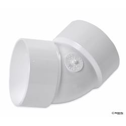 NDS Schedule 35 3 in. Hub each X 3 in. D Hub PVC Elbow