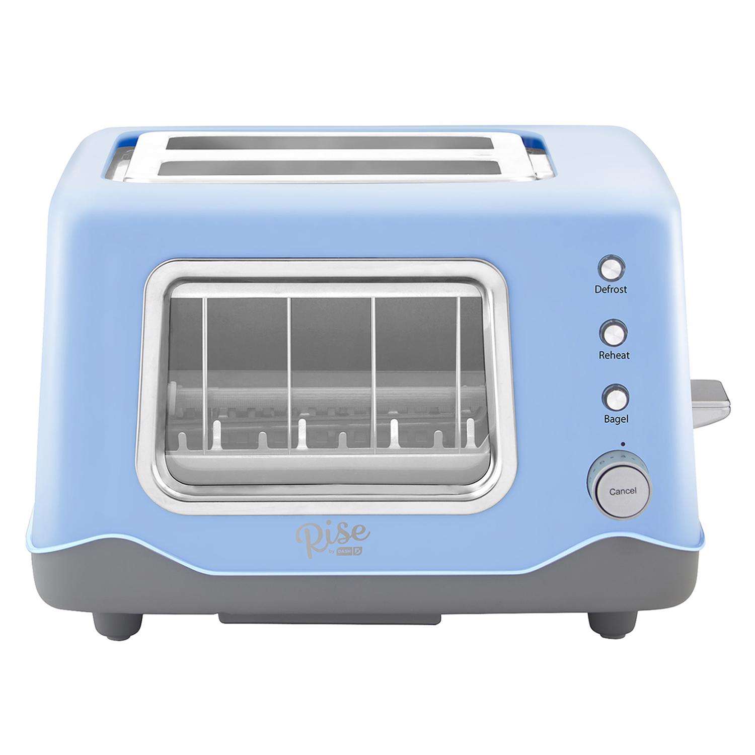 Rise by Dash Metal Blue 2 slot Toaster 7.9 in. H X 12.2 in. W X 9.5 in