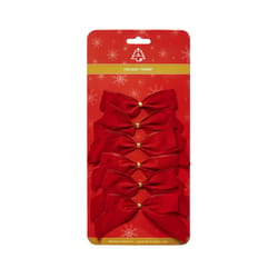 Holiday Trims Red 2 Loop Indoor Christmas Decor 3.5 in.