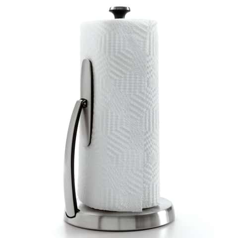 OXO Stainless Steel Metal Freestanding Paper Towel Holder in the