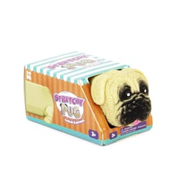 Keycraft Pug Stretchy Toy Black/Sandal