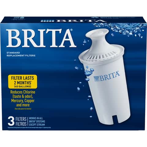 Brita Water Filter Pitcher for Tap and Drinking Water with 1 Standard  Filter, Lasts 2 Months, 6-Cup Capacity, BPA Free, White