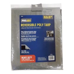 Projex 20 ft. W X 20 ft. L Heavy Duty Polyethylene Reversible Tarp Black/Silver