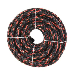 Koch Industries 3/8 in. D X 50 ft. L Black/Orange Twisted Polypropylene Rope