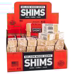 Nelson Wood Shims 1.5 in. W X 8 in. L Wood Shim 84 pk Nelson Wood Shims 1.5 in. W X 8 in. L Wood Shim 84 pk