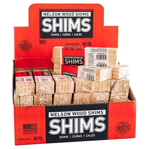 Nelson Wood Shims Nelson 1.5 in. W X 8 in. L Composite Shim 12 pk
