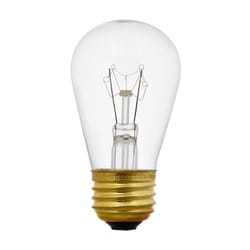Sylvania 11 W S14 Utility Incandescent Bulb E26 (Medium) Clear 6 pk