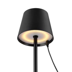 Globe Electric 15 in. Matte Black Table Lamp