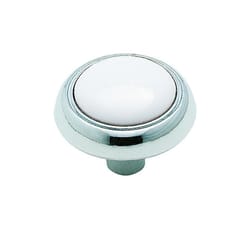 Amerock Allison Traditional Classics Round Cabinet Knob 1-3/16 in. D 15/16 in. Polished Chrome 1 pk