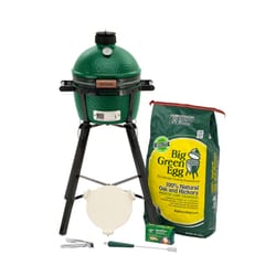 Big Green Egg 13 in. MiniMax EGG Package with Folding Nest Charcoal Kamado Grill and Smoker Green