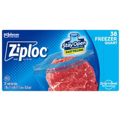Ziploc 1 qt Clear Freezer Bag 38 pk