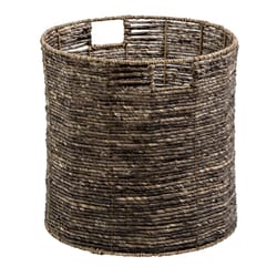 Honey-Can-Do Coastal Collection 13.4 in. L X 13.4 in. W X 14.08 in. H Brown/Natural Storage Basket