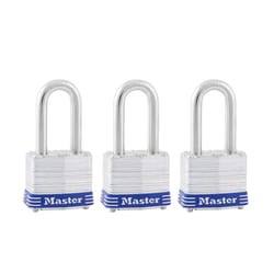 Master Lock 3-3/16 in. H X 1-9/16 in. W X 27/32 in. L Steel 4-Pin Cylinder Padlock