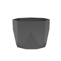 Bloem Tuxton 5 in. H X 6 in. W X 6 in. D X 6 in. D Resin Planter Charcoal