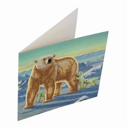 Crystal Art Craft Buddy Polar Family Craft Card Kit Multicolored