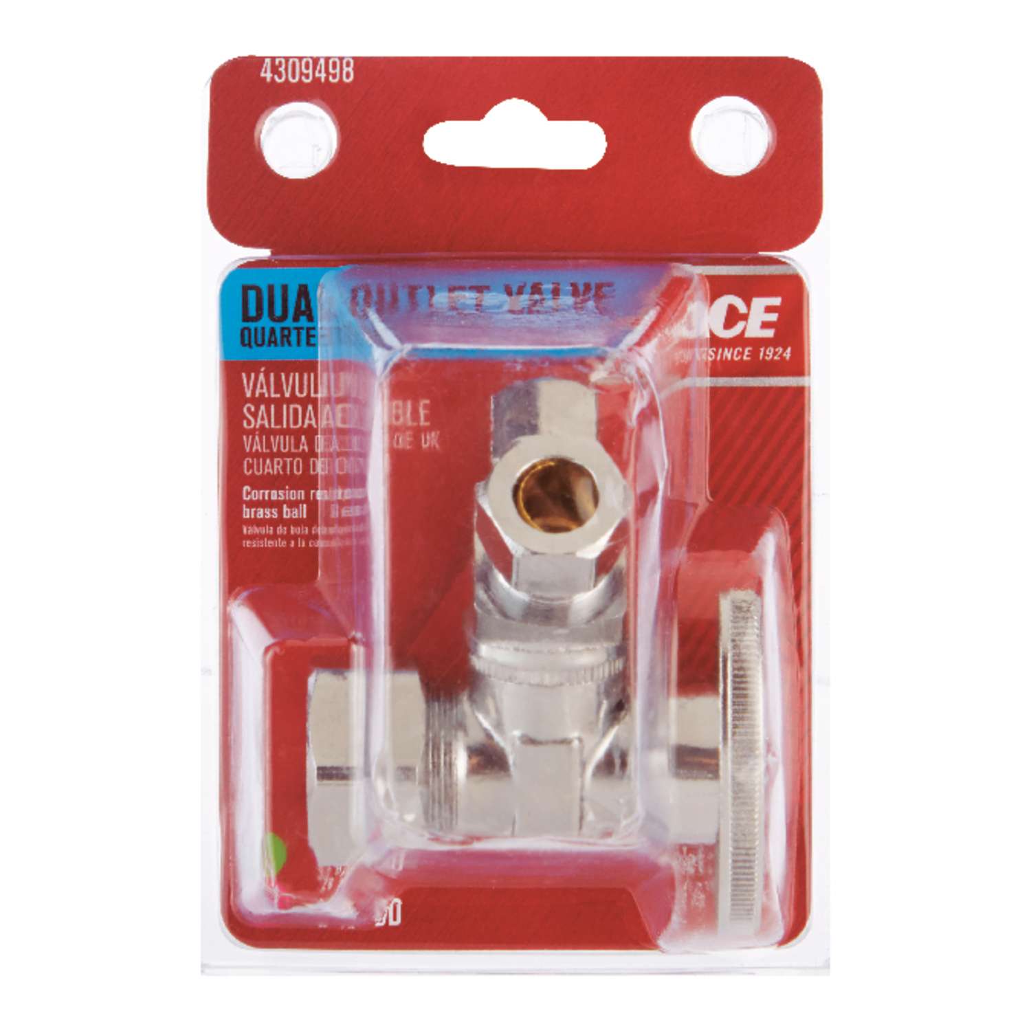 Ace Compression Compression Brass Dual ShutOff Valve Ace Hardware