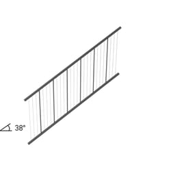 Fortress Building Products Al13 Home Stair Vertical Cable 32.5 in. H X 2 in. W X 96 in. L Aluminum S