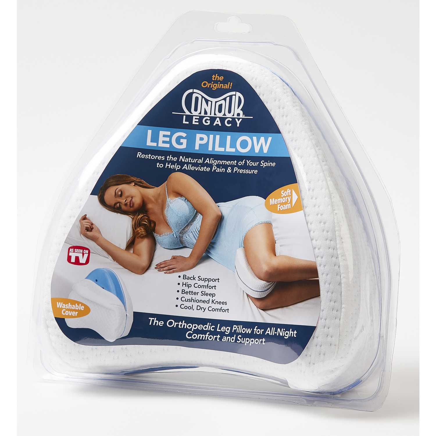 Contour Legacy As Seen On Tv Leg Pillow Memory Foam 1 Pk Ace