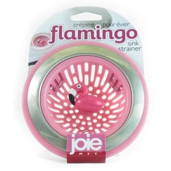 Joie Flamingo Pink/Silver Plastic/Stainless Steel Sink Strainer