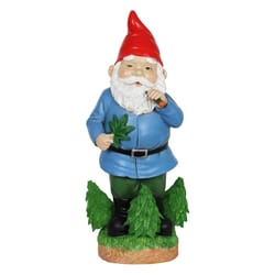 WindyWing Multicolored Resin 12.5 in. H Good Time Nugg Gnome Smoking Marijuana Statue