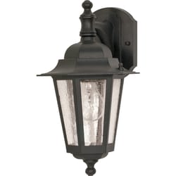 Nuvo Cornerstone Textured Black Switch Incandescent Lantern Fixture