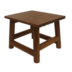 Leigh Country Amber-Log Brown Rectangular Wood End Table