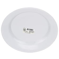 Chef Craft White with Green and Blue Lines Plastic Plate