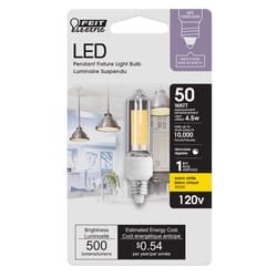 Feit T4 E11 LED Bulb Warm White 50 Watt Equivalence 1 pk