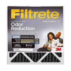 Filtrete Home Odor Reduction 20 in. W X 20 in. H X 1 in. D Carbon 1200 MPR Pleated Air Filter 1 pk