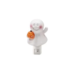 Lin-Con Marketing Clear 1 ct 5.5 in. Incandescent Prelit Ghost with pumpkin Halloween Decor