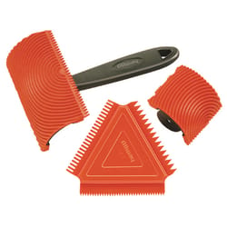 Allway Orange Plastic Wood Graining Set