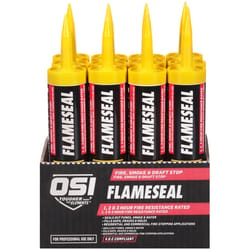 OSI FlameSeal Brick Red Polymer Draft/Fire/Smoke Sealant 10 oz