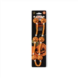 Spooky Lights LED Light Up Beaded Halloween Necklace 1 pk