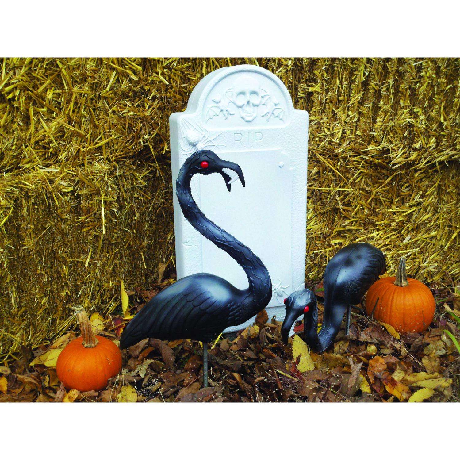 2 Piece Zombie on sale Flamingos Halloween Decoration Set