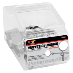 Performance Tool 4.6 in. X 3.4 in. L Steel Telescoping Inspection Mirror 1 pk