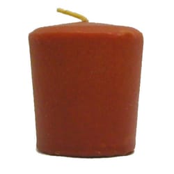 Candle-Lite Caramel Brown Cinnamon Pecan Swirl Scent Flat Top Votive Candles