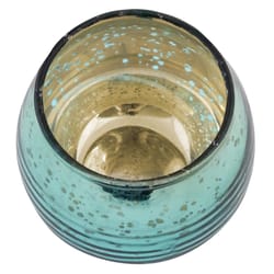 Karma Gifts Turquoise Barrel Votive Candles
