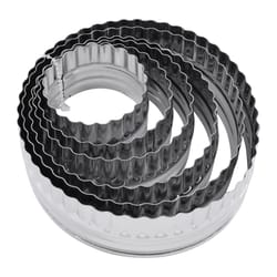 R&M International Corp International Double Sided Biscuit Cutter Silver 6 pc