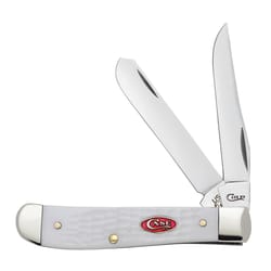 Case Sparxx White Stainless Steel 5 in. Mini Trapper Knife