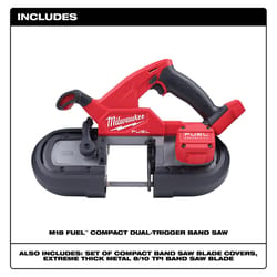 Milwaukee M18 FUEL Cordless Brushless 3-1/4 in. Compact Dual-Trigger Band Saw Tool Only