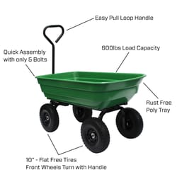 Garden Star Poly Garden Cart 600 lb. cap.