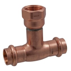 NIBCO Press System 3/4 in. Press X 3/4 in. D Press Wrought Copper Tee 1 pk