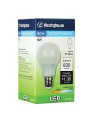 Westinghouse Omni Directional A19 G13 (Medium Bi-Pin) LED Bulb Warm White 60 W 1 pk