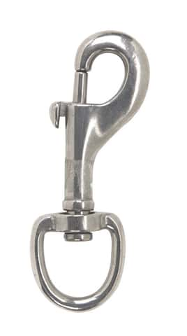 304 Stainless Steel Black Swivel Eye Snap Hook, Diving Clips, Flag