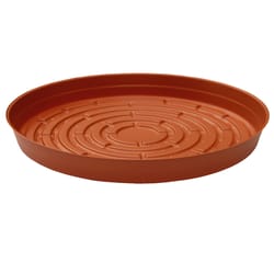 Curtis Wagner Plastics 12 in. W X 12 in. D X 12 in. D Vinyl Plant Saucer Terracotta